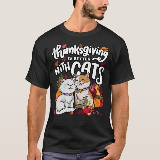 Thanksgiving is beter met Zeeen voor de Thanksgivi T-shirt (Voorkant)