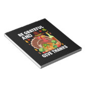 Thanksgiving is dankbaar en geeft Bedankt Notitieblok (Schuin)
