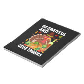 Thanksgiving is dankbaar en geeft Bedankt Notitieblok (Linkerzijde)