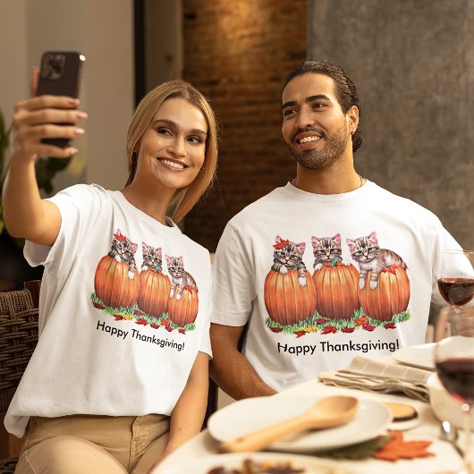 Thanksgiving is de kat miauw unisex t-shirt