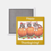 Thanksgiving is de Kat's Meow Magneet (Voorkant / Achterkant)