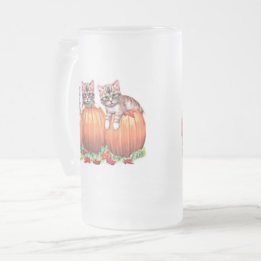 Thanksgiving is de Kat's Meow Matglas Bierpul (Voorkant links)