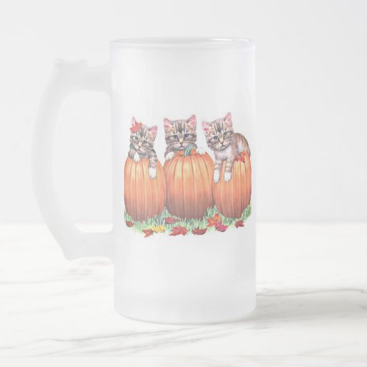Thanksgiving is de Kat's Meow Matglas Bierpul (Links)
