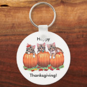 Thanksgiving is de Kat's Meow Sleutelhanger (Voorkant)