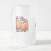 Thanksgiving is het kattenparadijs matglas bierpul (Voorkant links)
