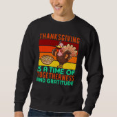 Thanksgiving is hoffelijkheid en dankbaarheid trui (Voorkant)