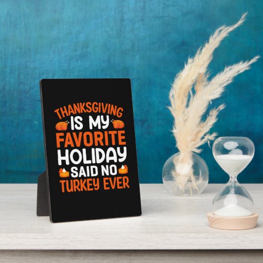 Thanksgiving is mijn favoriete feestdag fotoplaat (Zijkant)