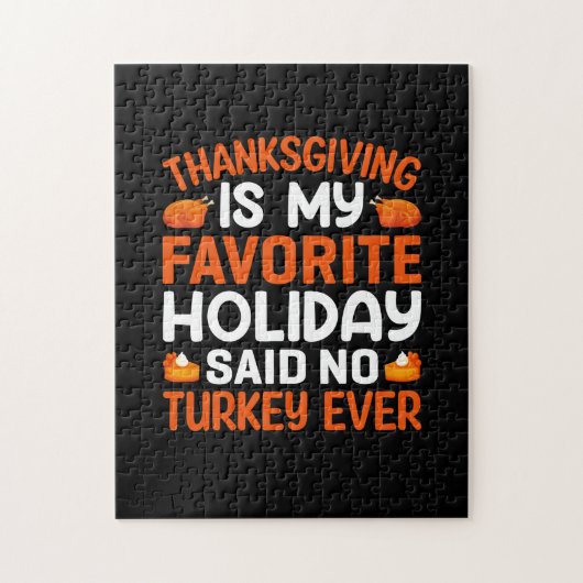 Thanksgiving is mijn favoriete feestdag legpuzzel (Verticaal)