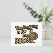 Thanksgiving is voor het briefkaart van de vogels (Staand voorkant)