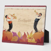 Thanksgiving Jazz Herfst Maple verliest Vintage Fotoplaat (Zijkant)