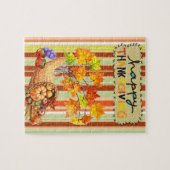 Thanksgiving Jigzaag Puzzle Legpuzzel (Horizontaal)