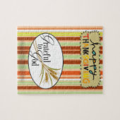 Thanksgiving Jigzaag Puzzle Legpuzzel (Horizontaal)