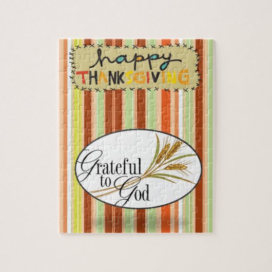 Thanksgiving Jigzaag Puzzle Legpuzzel (Verticaal)