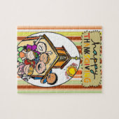 Thanksgiving Jigzaag Puzzle Legpuzzel (Horizontaal)