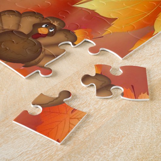 Thanksgiving Jigzaag Puzzle Legpuzzel (Zijkant)