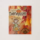 Thanksgiving Jigzaag Puzzle Legpuzzel (Verticaal)