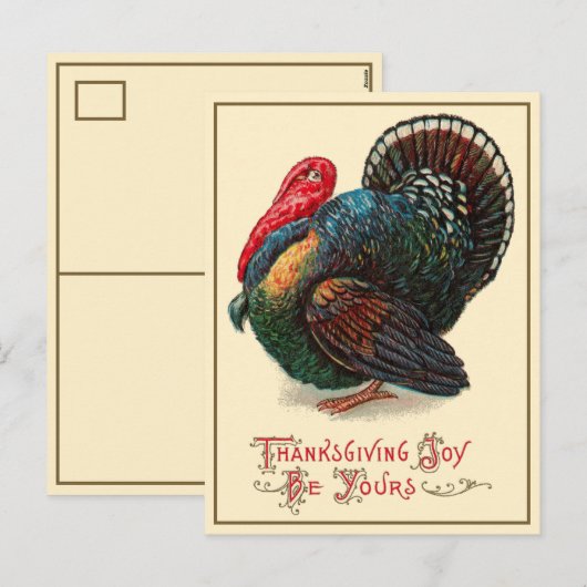 Thanksgiving Joy Be Yours - Briefkaart (Voorkant / Achterkant)