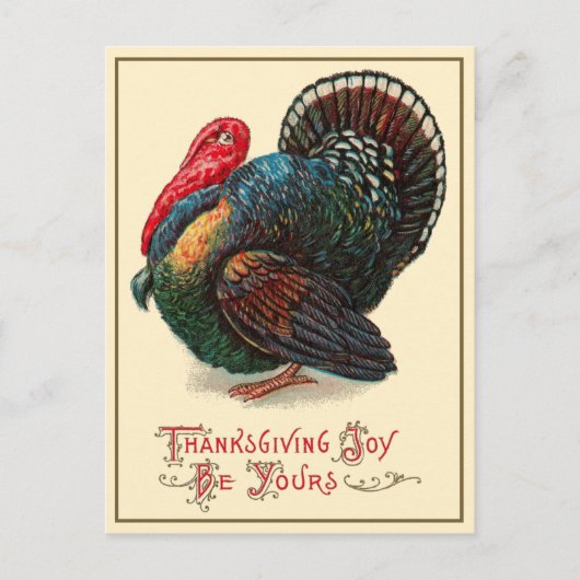 Thanksgiving Joy Be Yours -  Briefkaart (Voorkant)