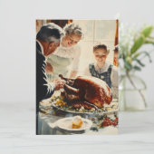 Thanksgiving Joy: een familiefeest Kaart (Staand voorkant)