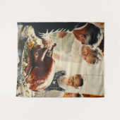Thanksgiving Joy: een familiefeest Wandkleed (Voorkant (horizontaal))