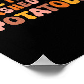 Thanksgiving Just Here For The Mashed Potatoes Men Poster (Hoek)