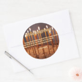 Thanksgiving kaarsen ronde sticker (Envelop)