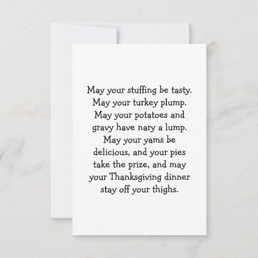  Thanksgiving Kaart (Achterkant)