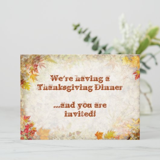 Thanksgiving Kaart (Staand voorkant)