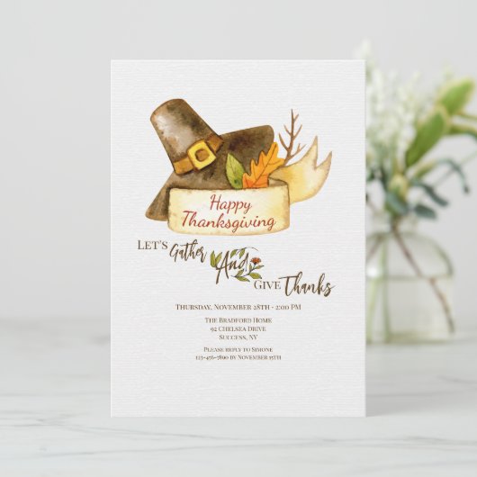 Thanksgiving Kaart (Staand voorkant)