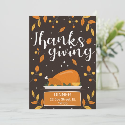 Thanksgiving Kaart (Staand voorkant)