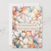 Thanksgiving Kaart (Achterkant)