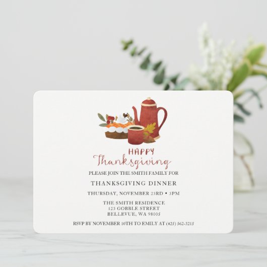 Thanksgiving Kaart (Staand voorkant)