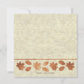 Thanksgiving Kaart (Achterkant)