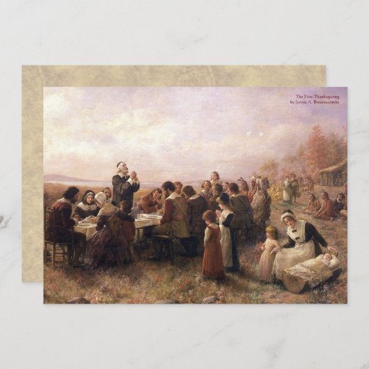 Thanksgiving Kaart (Voorkant / Achterkant)