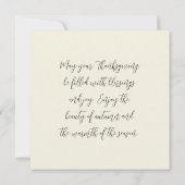 Thanksgiving Kaart (Achterkant)