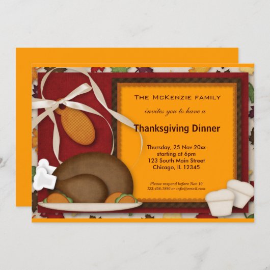 Thanksgiving Kaart (Voorkant / Achterkant)