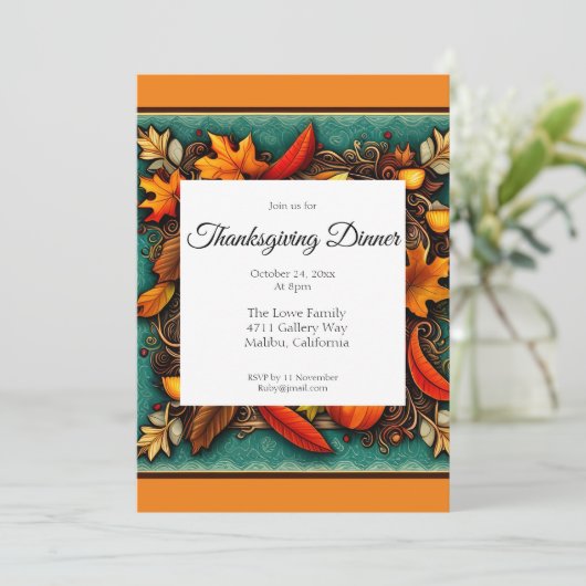 Thanksgiving Kaart (Staand voorkant)