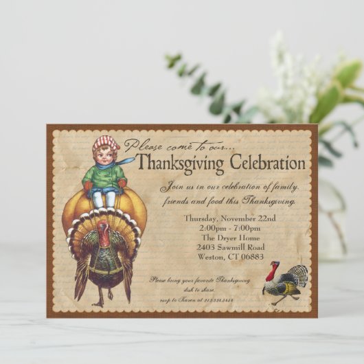 Thanksgiving Kaart (Staand voorkant)