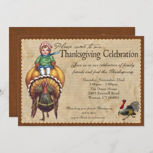  Thanksgiving Kaart (Voorkant / Achterkant)