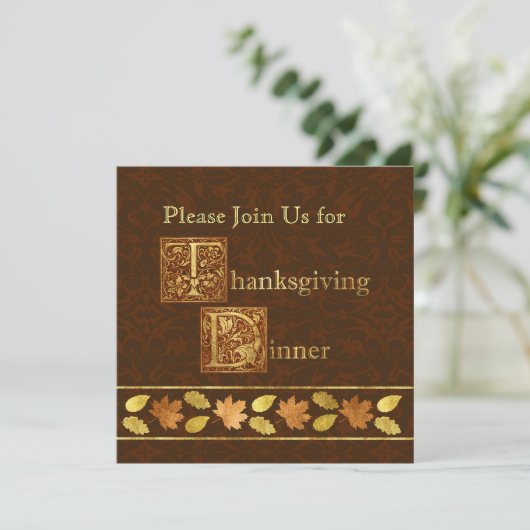 Thanksgiving Kaart (Staand voorkant)