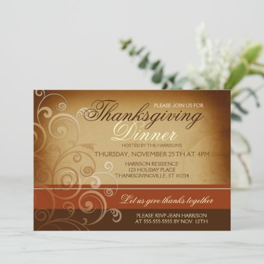 Thanksgiving Kaart (Staand voorkant)