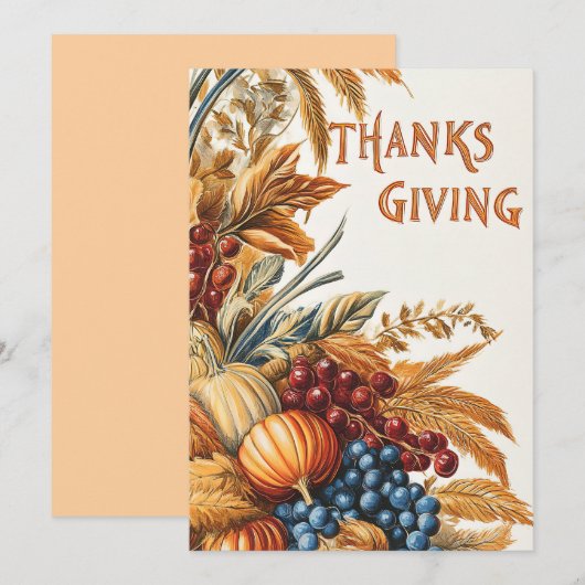 Thanksgiving Kaart (Voorkant / Achterkant)