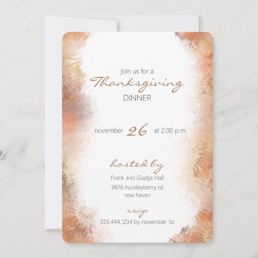 Thanksgiving Kaart (Voorkant)