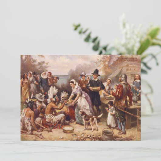 Thanksgiving Kaart (Staand voorkant)