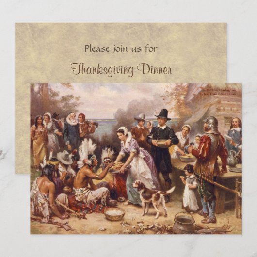 Thanksgiving Kaart (Voorkant / Achterkant)