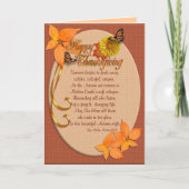Thanksgiving kaart Autumn ivy met gedicht (Voorkant)