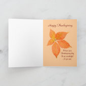 Thanksgiving kaart Autumn ivy met gedicht (Binnen)