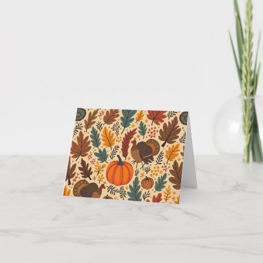 Thanksgiving-kaart Bedankkaart (Achterkant)