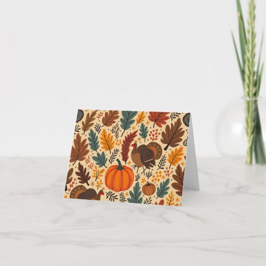 Thanksgiving-kaart Bedankkaart (Voorkant)
