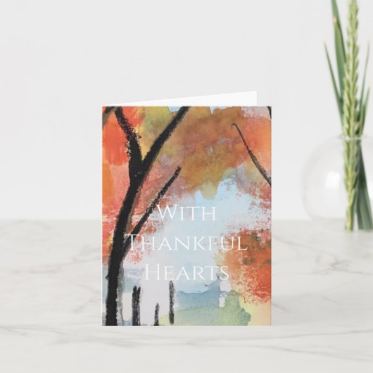 Thanksgiving-kaart Bedankkaart (Voorkant)